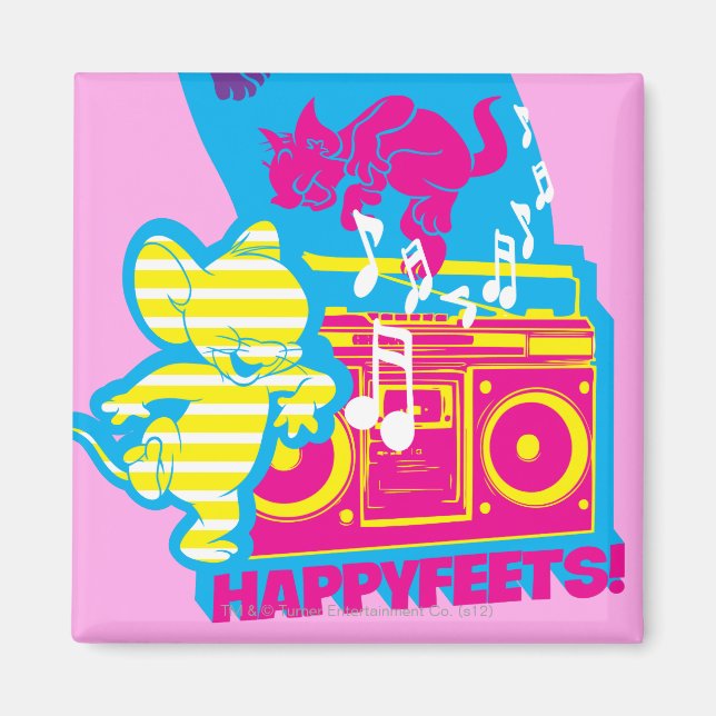 Dope Beats Happy Feets Magnet (Vorne)