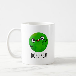 Dope-Erbse Lustige Doofe Erbse Wortspiel Kaffeetasse