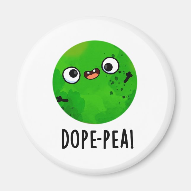 Dope-pea Funny Dopey Pea Pun Magnet (Vorne)