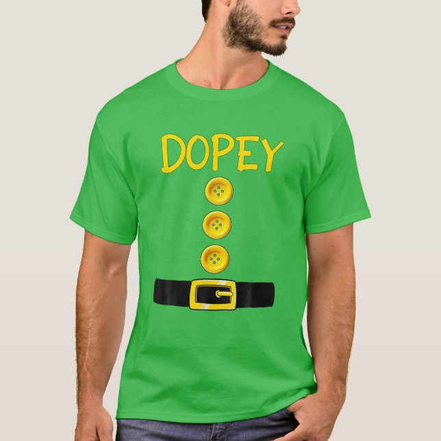 Dopey Dwarf Halloween Costume Color Matching Dopey T-Shirt (Vorderseite)