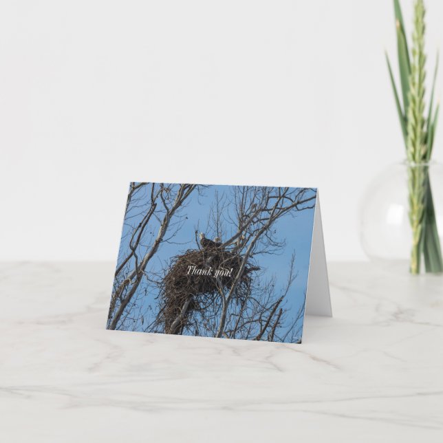 Doppel-Adler-Problem Danke-Karte Karte (Vorderseite)