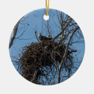 Doppel-Adler-Problem Keramik Ornament