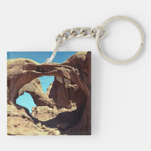 Doppel-Arch-Wüste Landschaftsbild-Foto Schlüsselanhänger