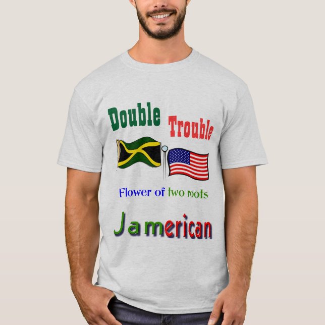Doppel-Ärger Jamaikanischer T - Shirt (Vorderseite)