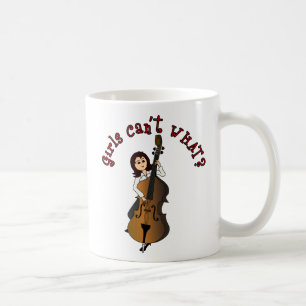 Doppel-Bass-Girl Kaffeetasse