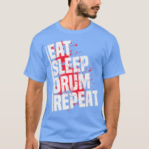 Doppel-Bass-Pedale Herzschlag-Trommel Geschenk für T-Shirt