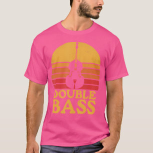 Doppel-Bass-Player-Retro-Funny-Upright-Instrument T-Shirt