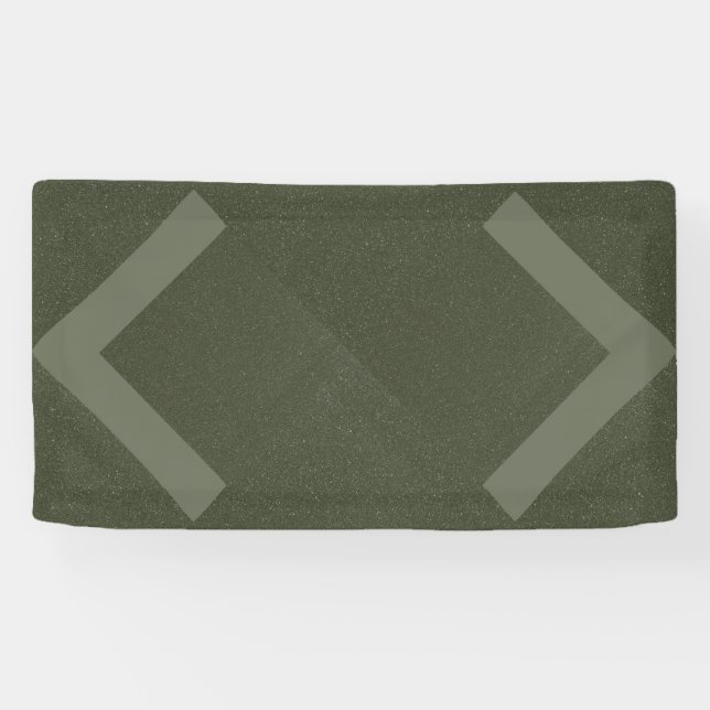 Doppel-Chevron-Moosgrünes Banner (Horizontal)