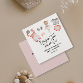 Doppel Dank Ihnen Twin Girls Kleidung Gefallen Geschenkanhänger