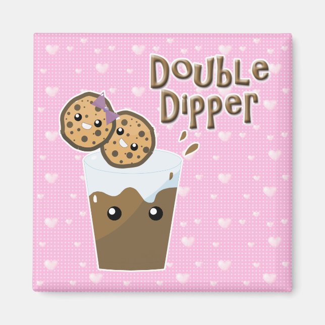 Doppel-Dipper-Cookies in Milch Magnet (Vorne)