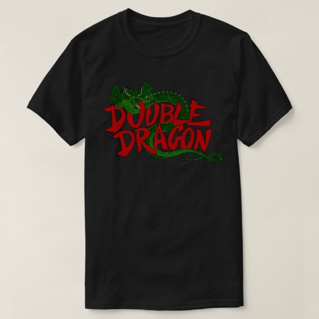 Doppel-Drache bekümmert T-Shirt (Design vorne)