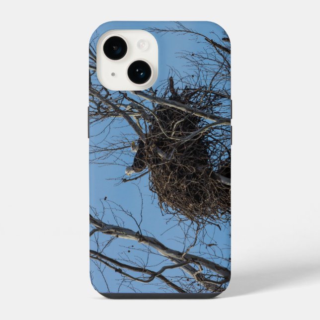 Doppel Eagle Trouble iPhone Case 14 Hülle (Rückseite)