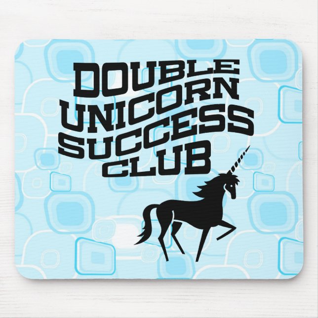 Doppel Einhorn Erfolg Club Mousepad (Vorne)