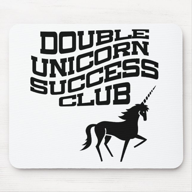 Doppel Einhorn Erfolg Club Mousepad (Vorne)