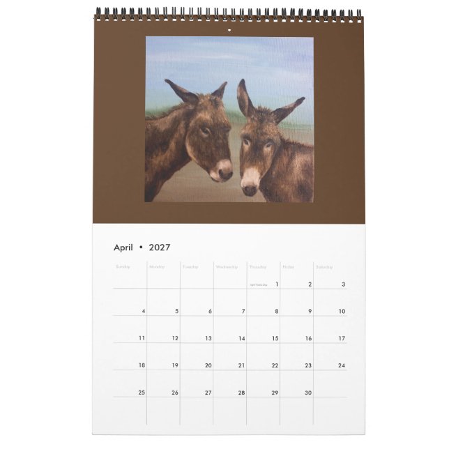 Doppel-Esel-Kalender Kalender (Apr 2027)