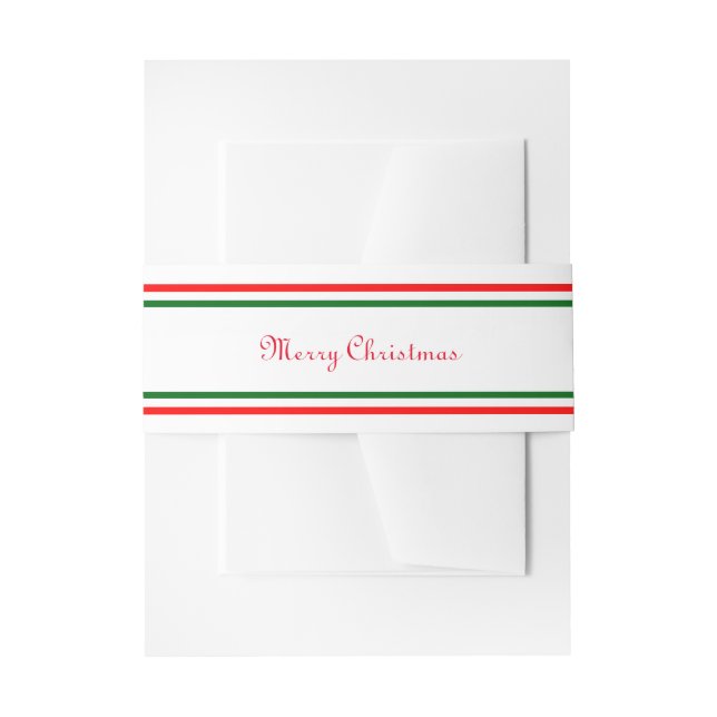 Doppel Frohe Weihnachtsfeier - Bauchband Einladungsbanderole (Vorderseite Beispiel)