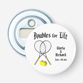 Doppel für Live Tennis Hochzeit Flaschenöffner