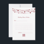 Doppel-Happiness-Laternen Hochzeitsratgeber Karten<br><div class="desc">Einfache,  elegante und moderne Double Happiness Lanterns Chinese Wedding Advice & Wish Cards.</div>