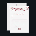 Doppel-Happiness-Laternen Hochzeitsratgeber Karten<br><div class="desc">Einfache,  elegante und moderne Double Happiness Lanterns Chinese Wedding Advice & Wish Cards.</div>