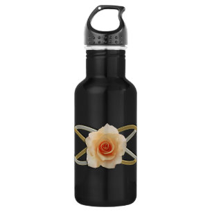 Doppel Infinity Silber Gold Rose Edelstahlflasche