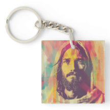 Doppel-Jesus-Schlüsselanhänger