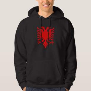 Doppel-Kopf-Adler Albanien-Flagge für eine Patriot Hoodie
