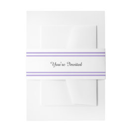 Doppel-Lavendel-Trim - Bauchband Einladungsbanderole