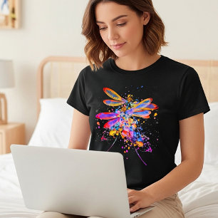 Doppel-Libellen-Spritzer T-Shirt
