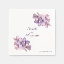 Doppel-Lilah-Blume: Personalisierte Hochzeit von N