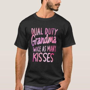 Doppel-Pflicht-Oma doppelt so viele Küsse Zwilling T-Shirt