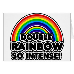Doppel-Regenbogen so intensiv