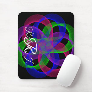 Doppel-Schleifen-Netz-Geometrie-Mauspad Mousepad