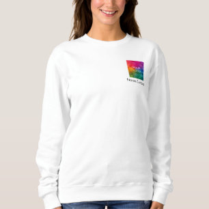 Doppel-seitige Firmenlogos für Frauen Sweatshirt