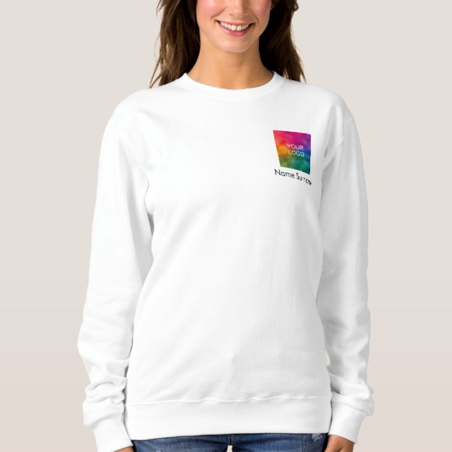 Doppel-seitige Firmenlogos für Frauen Sweatshirt (Vorderseite)