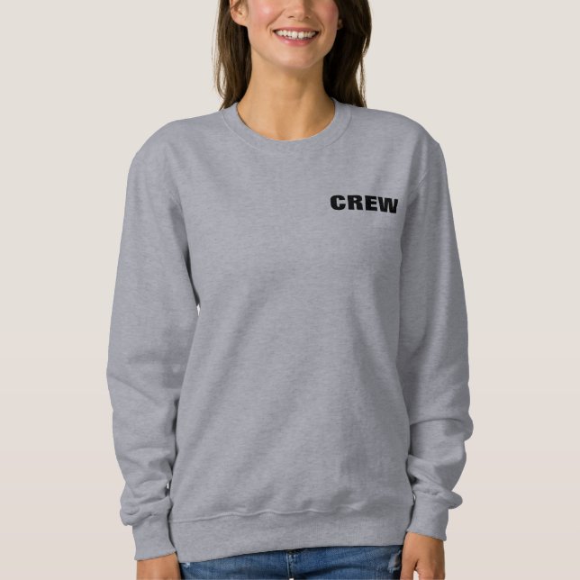 Doppel-Side-Design-Crew - Logo-Symbole Sweatshirt (Vorderseite)