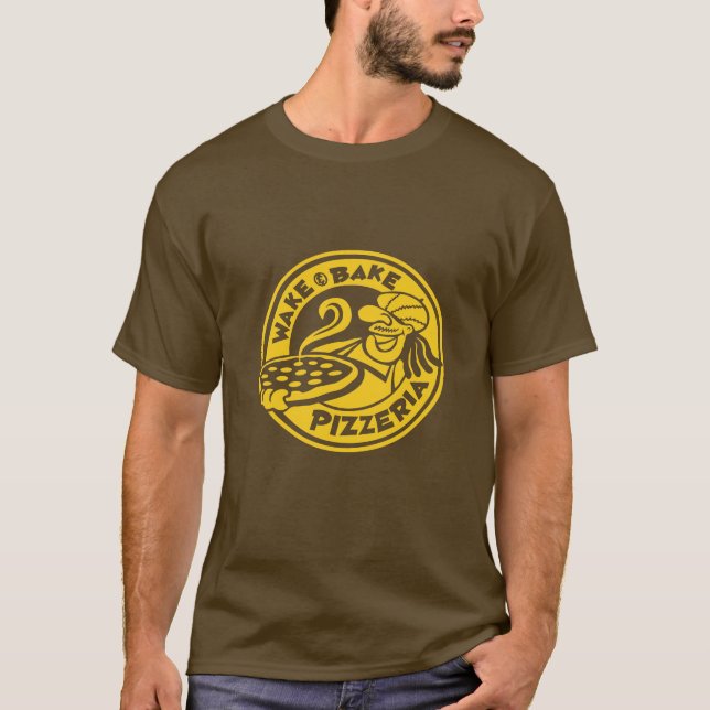 Doppel-Side-Logos für Pizzaauslieferung (Weck & Ba T-Shirt (Vorderseite)