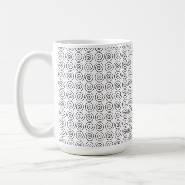 Doppel-Spiral-Keltenmuster Kaffeetasse (Links)