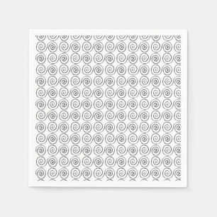 Doppel-Spiral-Keltenmuster Serviette