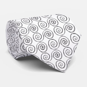 Doppel-Spirale-Keltisches Muster Krawatte