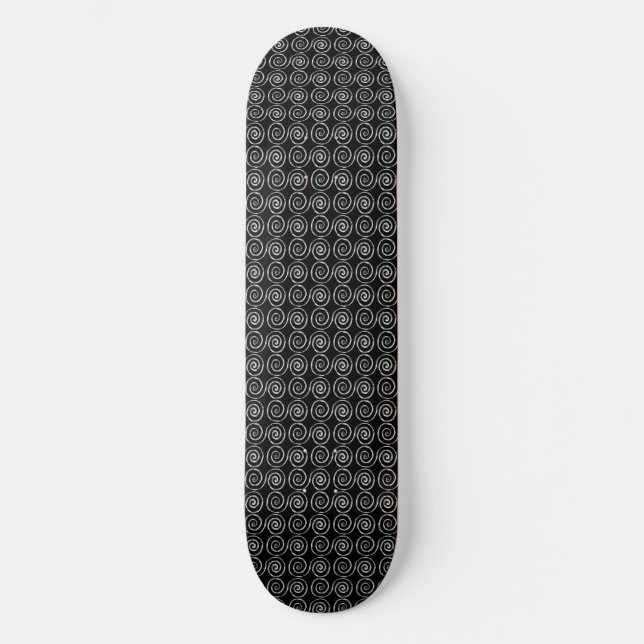Doppel-Spirale-Keltisches Muster Skateboard (Vorderseite)
