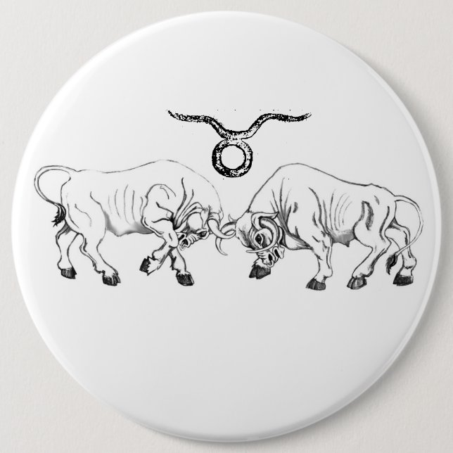 Doppel Stier Button (Vorderseite)