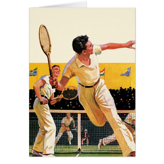 Doppel-Tennis-Match (Vorne)
