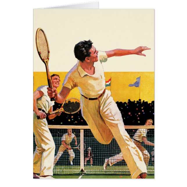 Doppel-Tennis-Match (Vorne)