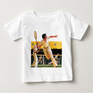 Doppel-Tennis-Match Baby T-shirt