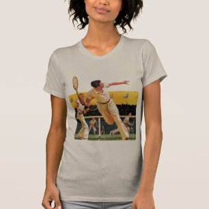 Doppel-Tennis-Match T-Shirt