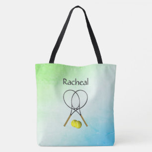 Doppel Tennis Sport Thema Personalisiert Tasche