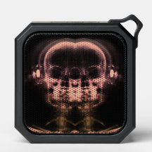 Doppel-X-Ray-Skulls mit Kopfhörern - Orange