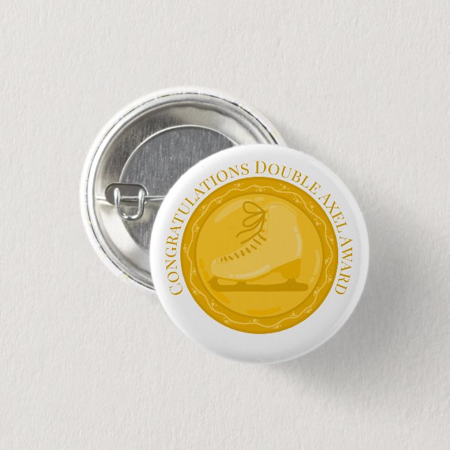 DOPPELAXEL AWARD Ice Skaten Special Achievement Button (Vorne & Hinten)