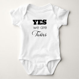 Doppelbaby-Geschenk-Ideen 'ja sind wir Zwillinge Baby Strampler
