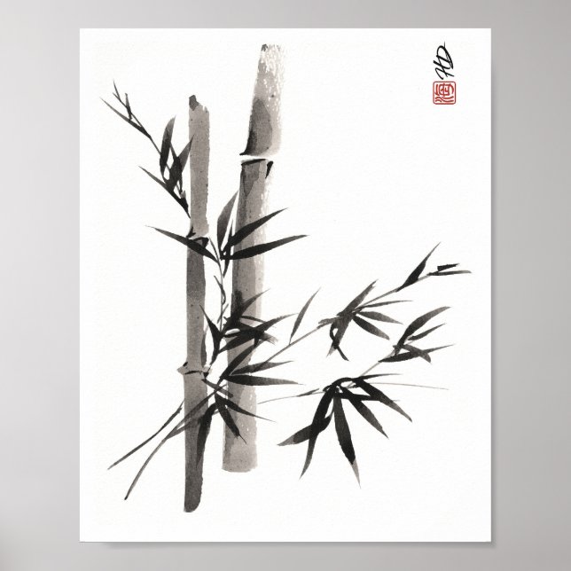 Doppelbambus Poster (Vorne)